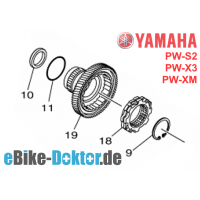 Original Yamaha Ersatzteil: Freilaufkupplung für Yamaha PW-X3 / S2 / XM eBike Motoren